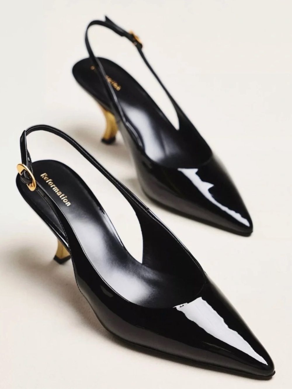 NWT Reformation Cassie Sling Back Heels
